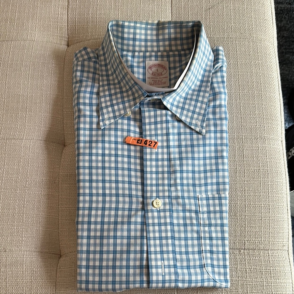 Men's Blue Checkered Shirt